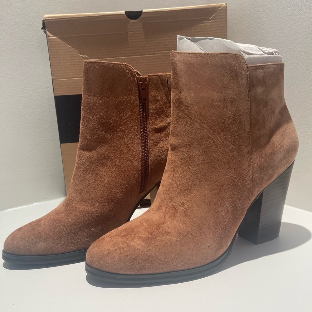 Brown Suede Ankle Boots